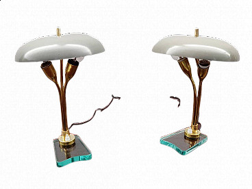 Pair of table lamps by Pietro Chiesa for Fontana Arte, 40s