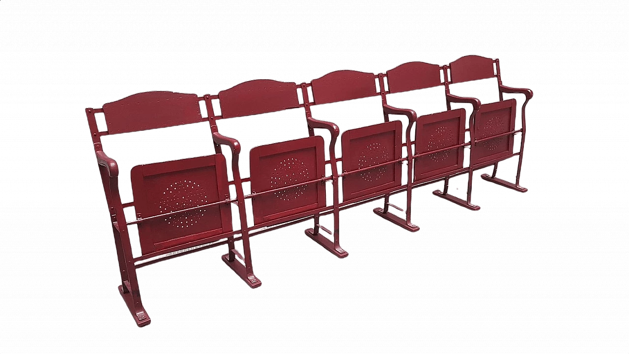 Cinema bench in painted wood, 30s 1394529