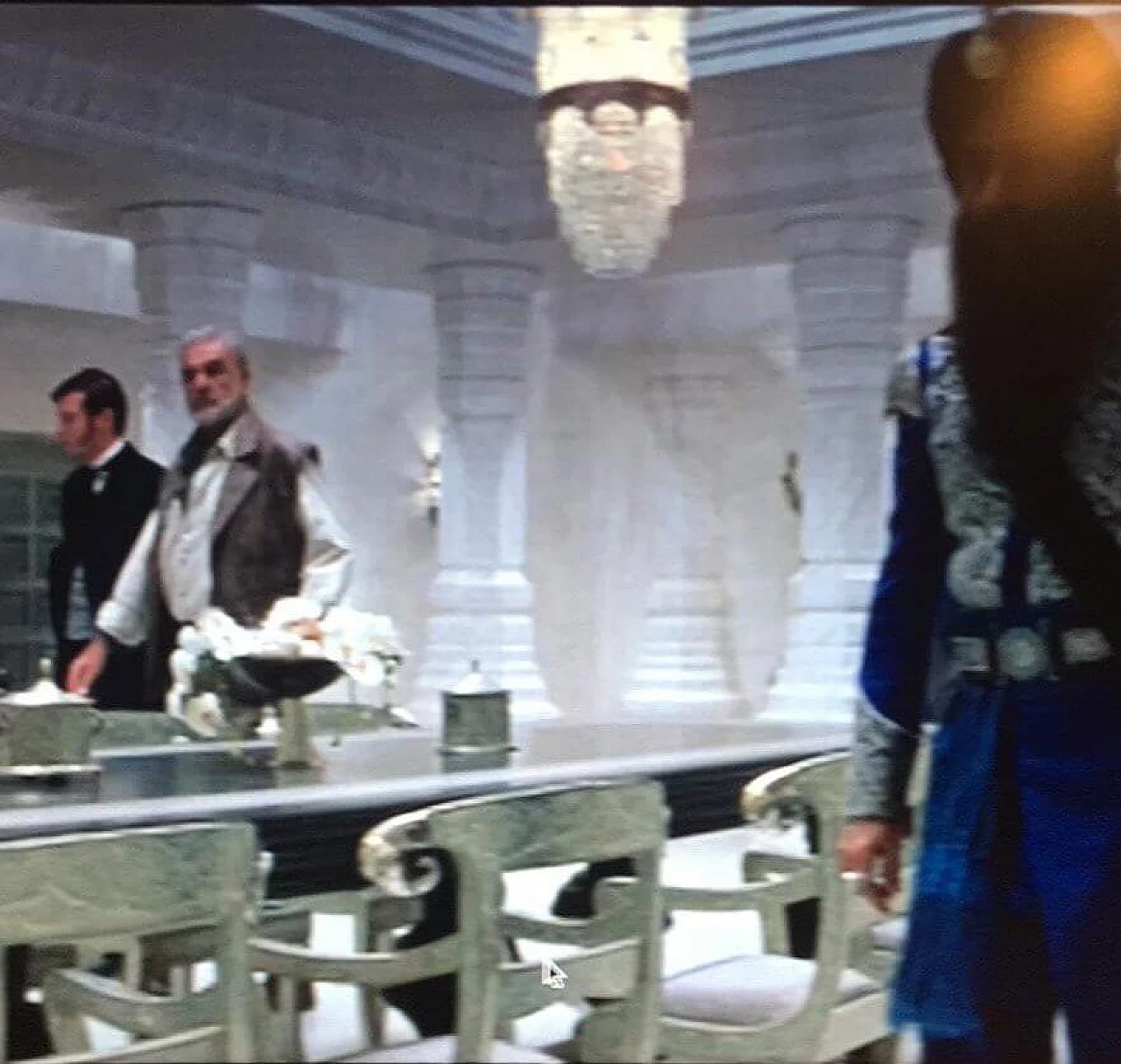 Sedia in lamina d'argento e tessuto, anni '80 1395097