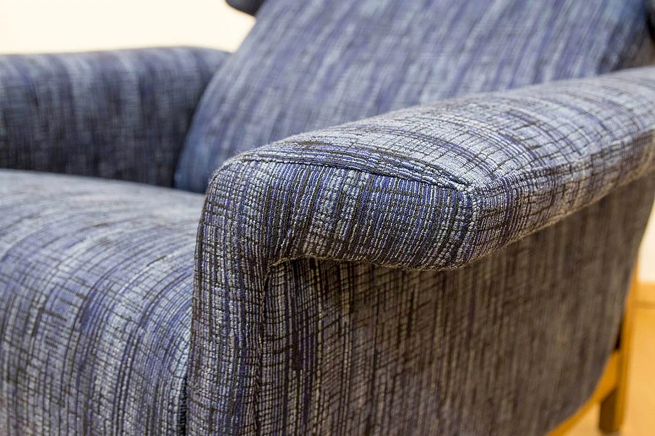 Armchair in poplar and fabric by Gianfranco Frattini, 60s 1395165