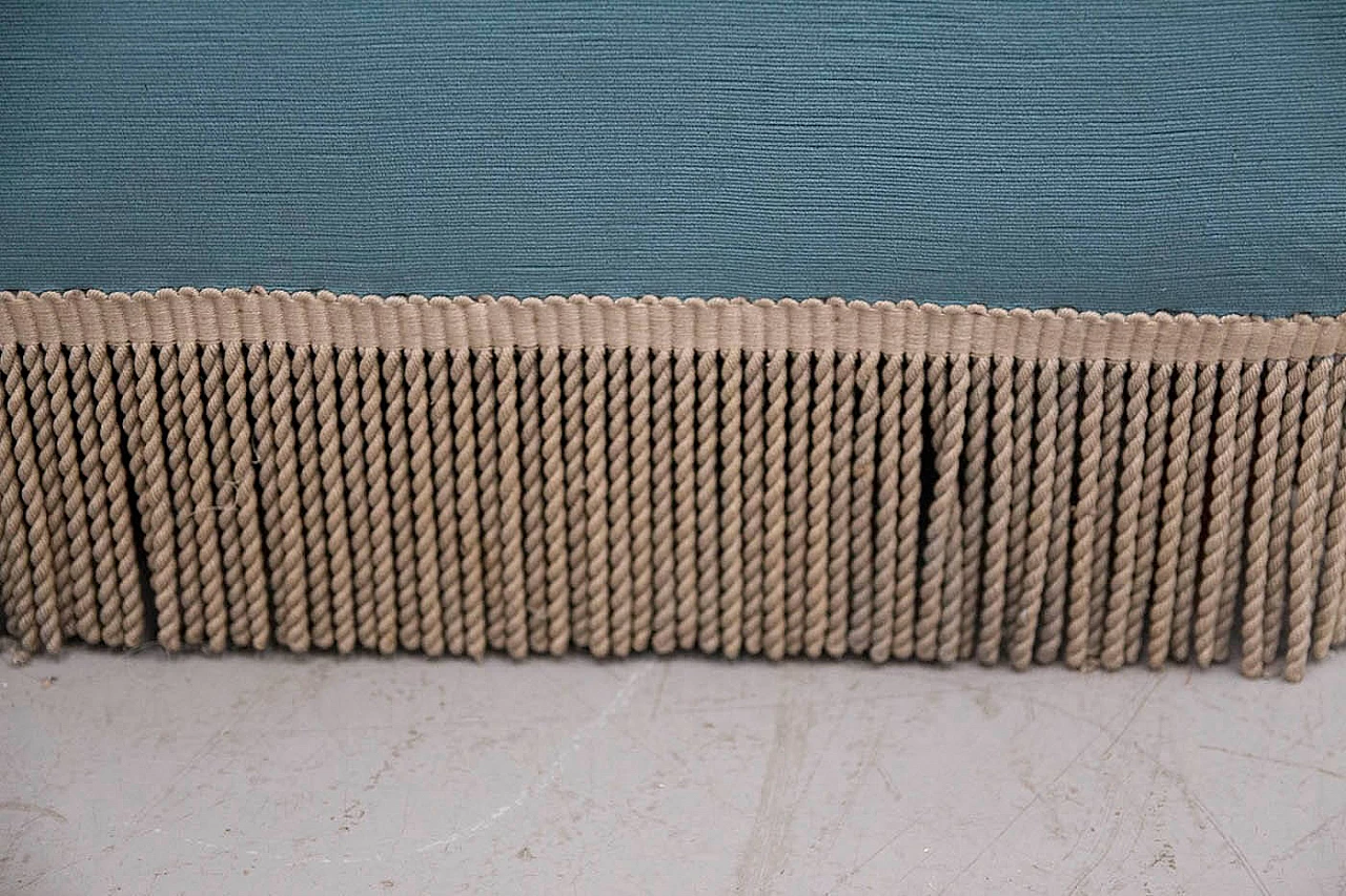 Pair of armchairs in velvet and wood, 60s 1395373