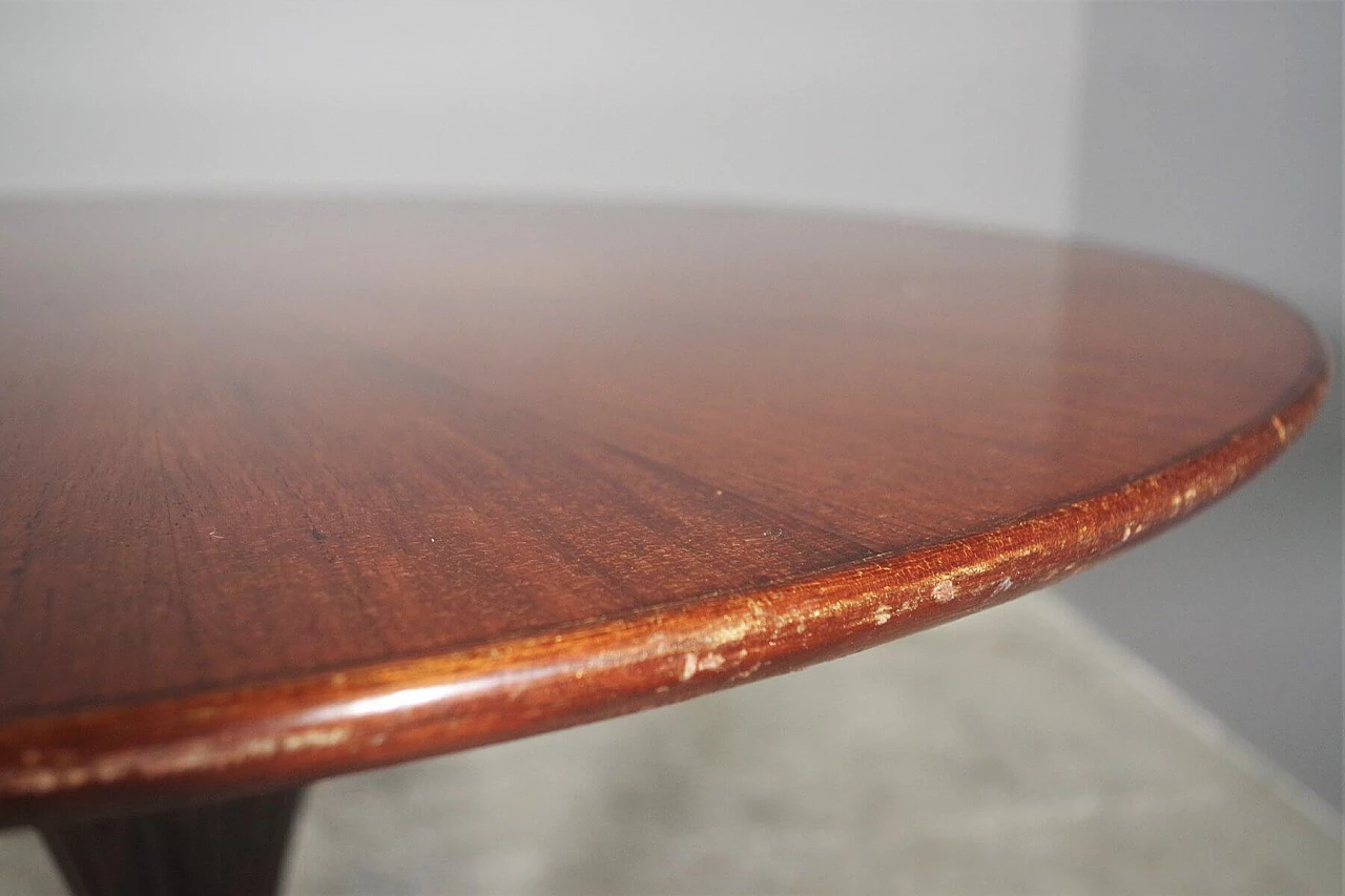 Round table in mahogany by Paolo Buffa, 50s 1395608