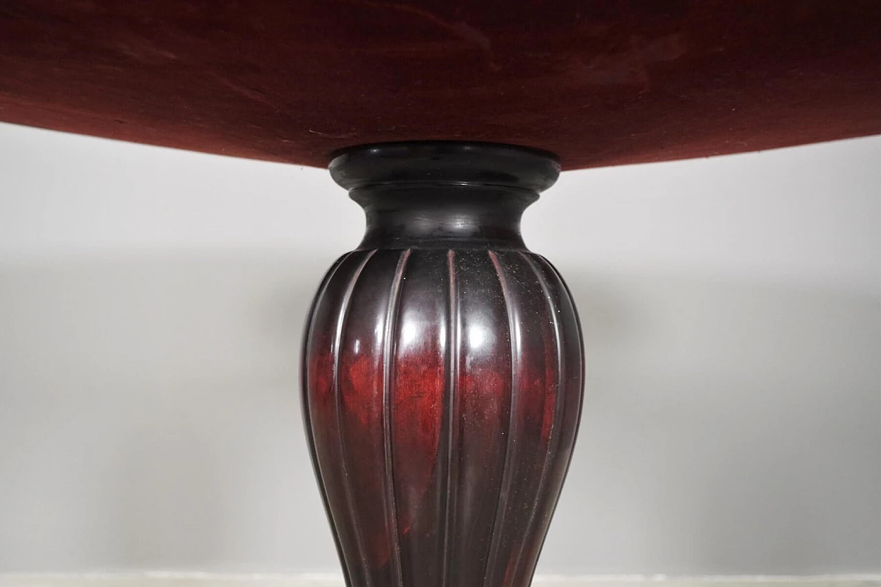 Round table in mahogany by Paolo Buffa, 50s 1395616