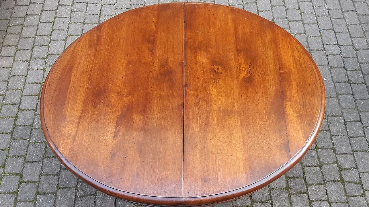 Extendable solid walnut table from Emilia, 19th century 1396245