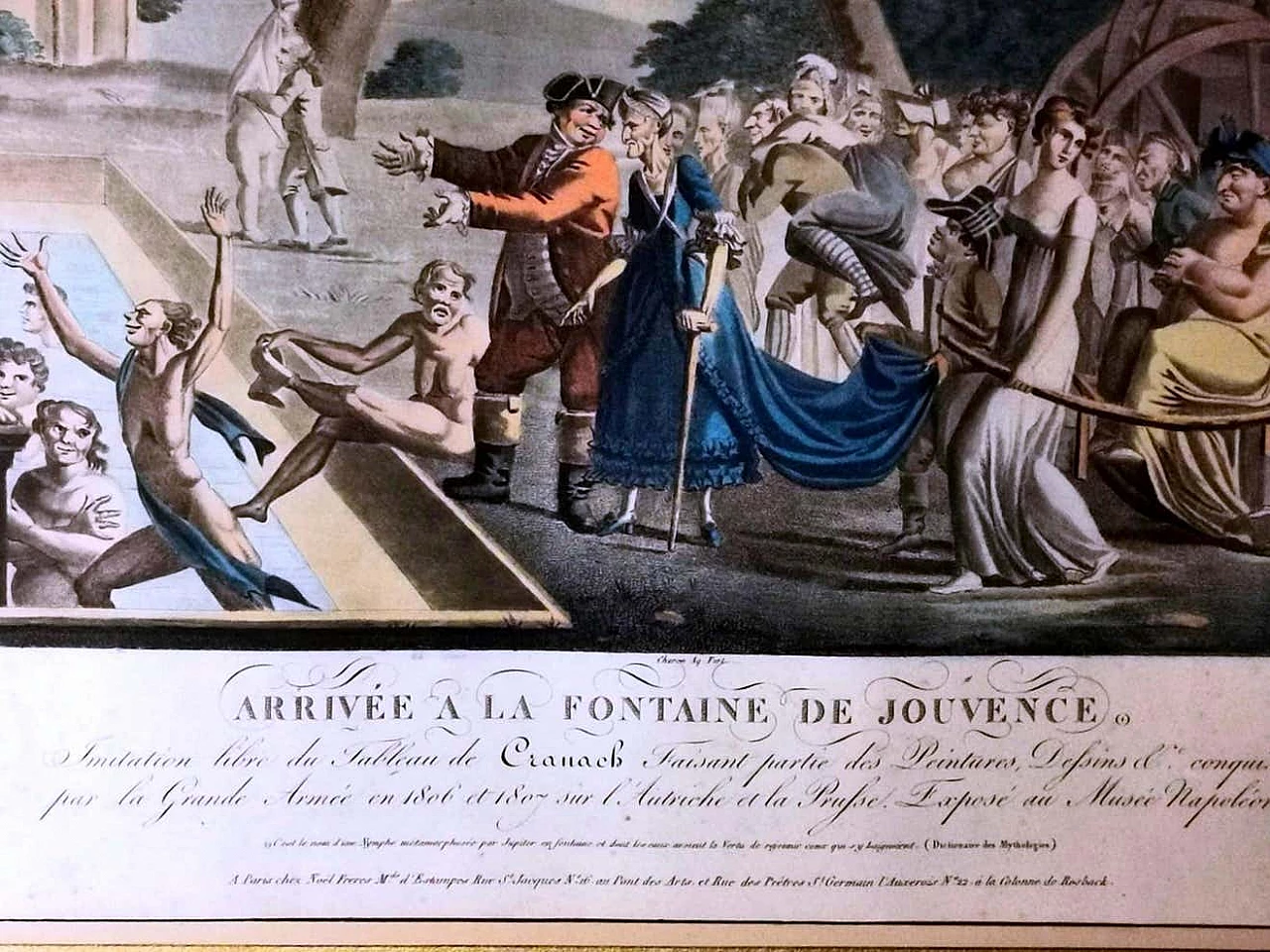 Jean Baptiste Morret, acquaforte francese con soggetto allegorico, '800 1396288