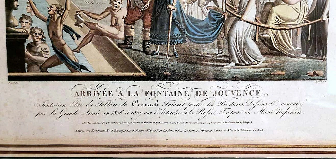 Jean Baptiste Morret, acquaforte francese con soggetto allegorico, '800 1396297