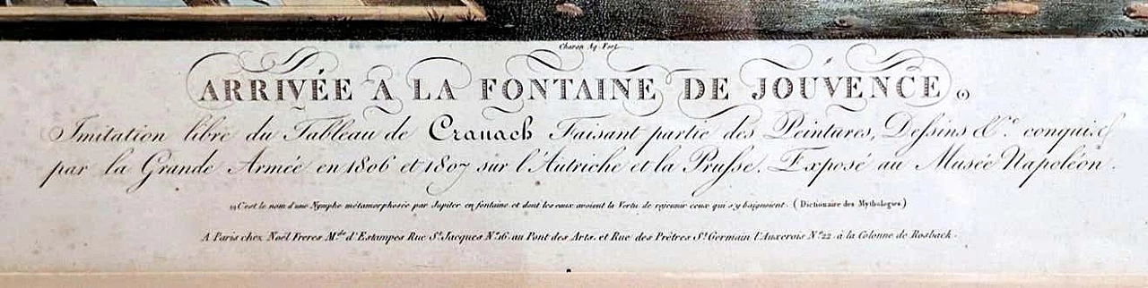 Jean Baptiste Morret, acquaforte francese con soggetto allegorico, '800 1396298