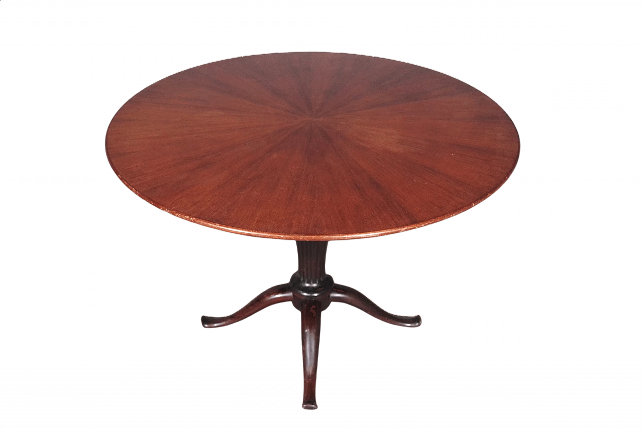 Round table in mahogany by Paolo Buffa, 50s 1396341