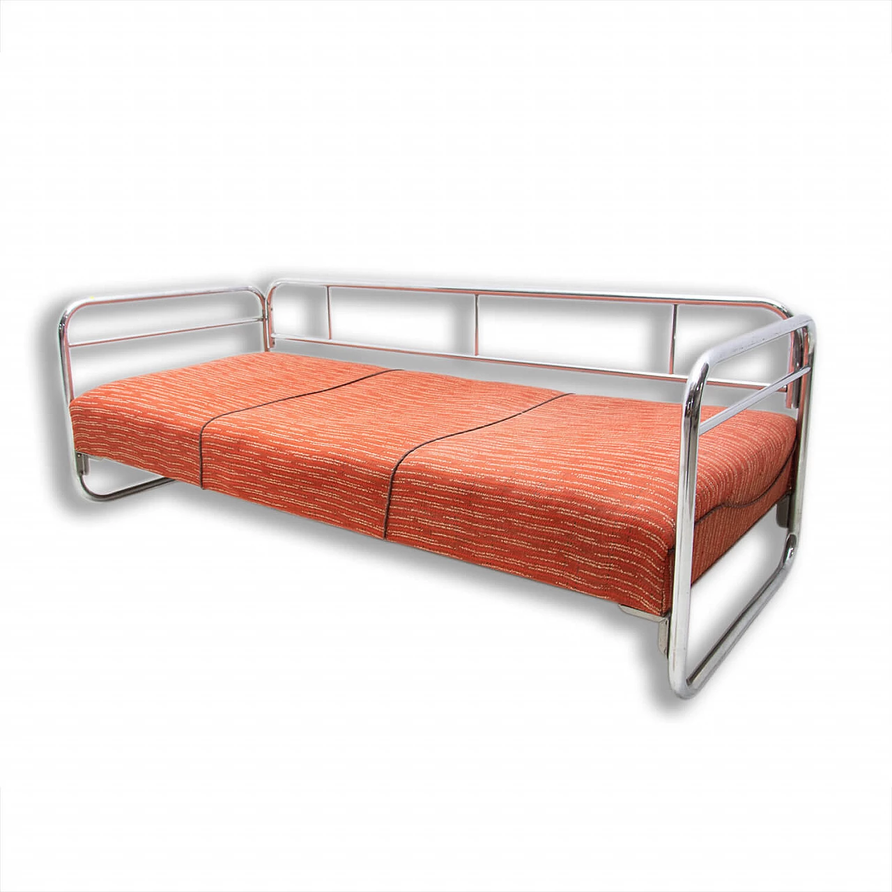 Chromed steel Bauhaus style sofa, 1930s 1396595