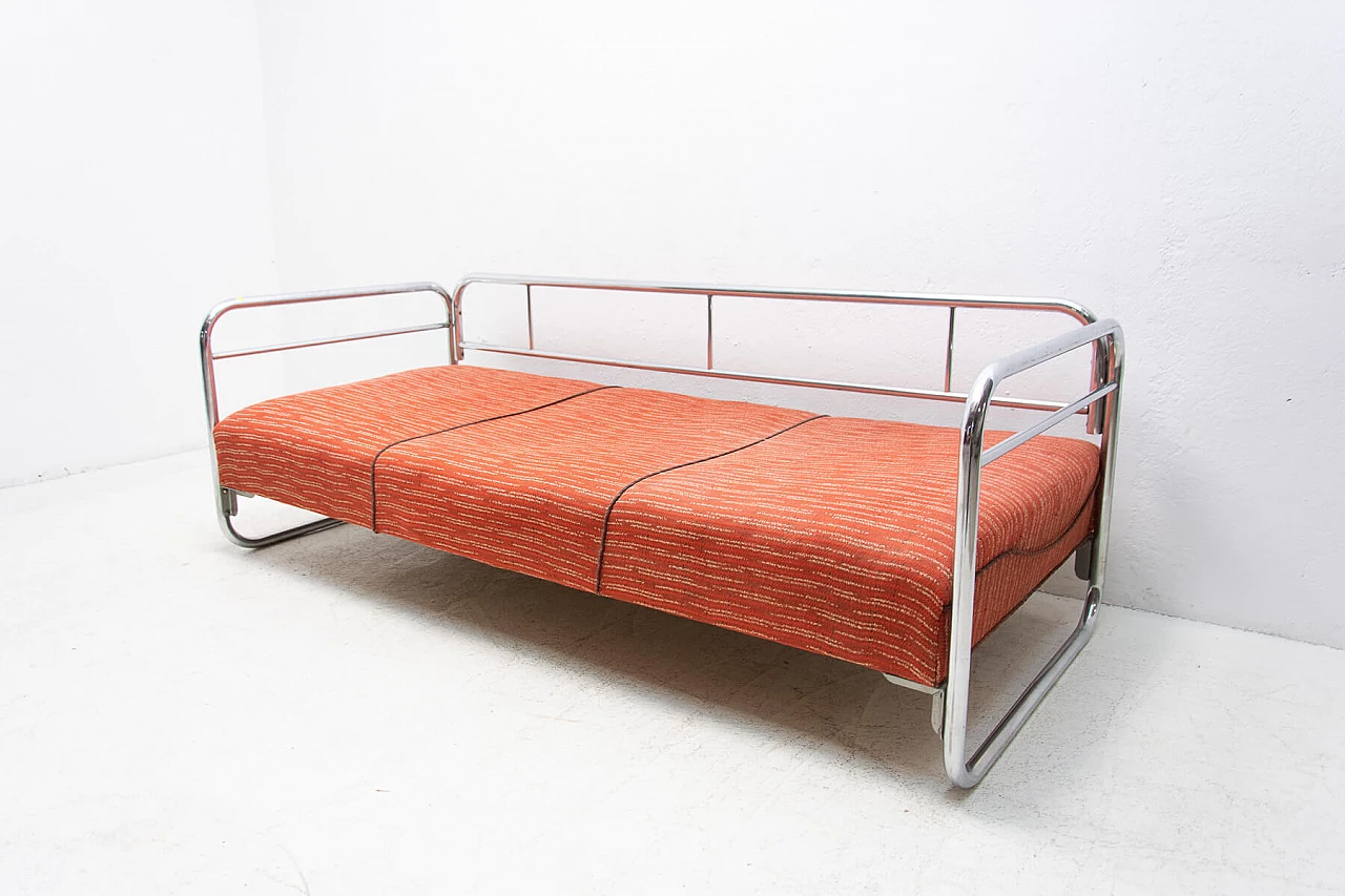 Chromed steel Bauhaus style sofa, 1930s 1396596