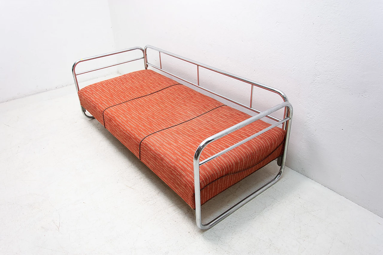 Chromed steel Bauhaus style sofa, 1930s 1396597
