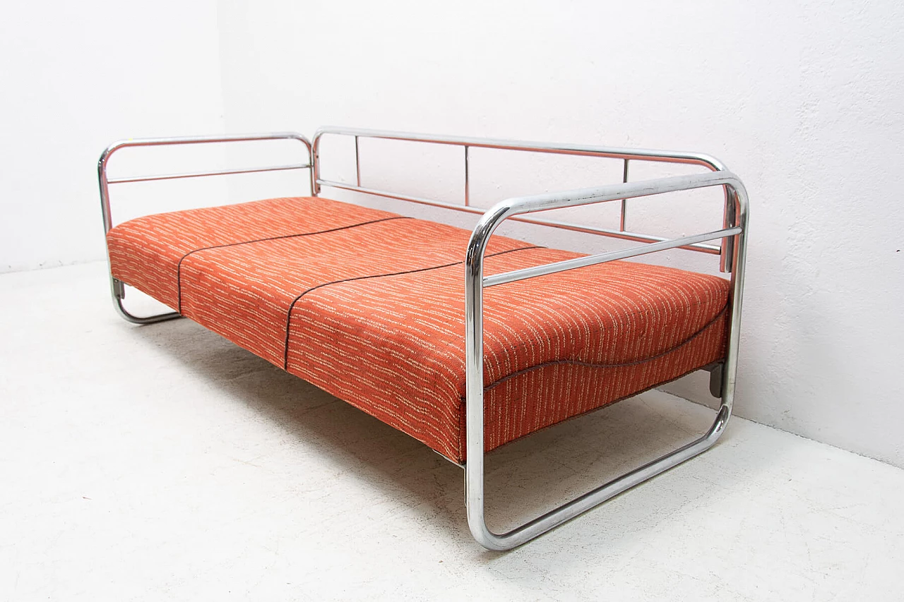 Chromed steel Bauhaus style sofa, 1930s 1396598
