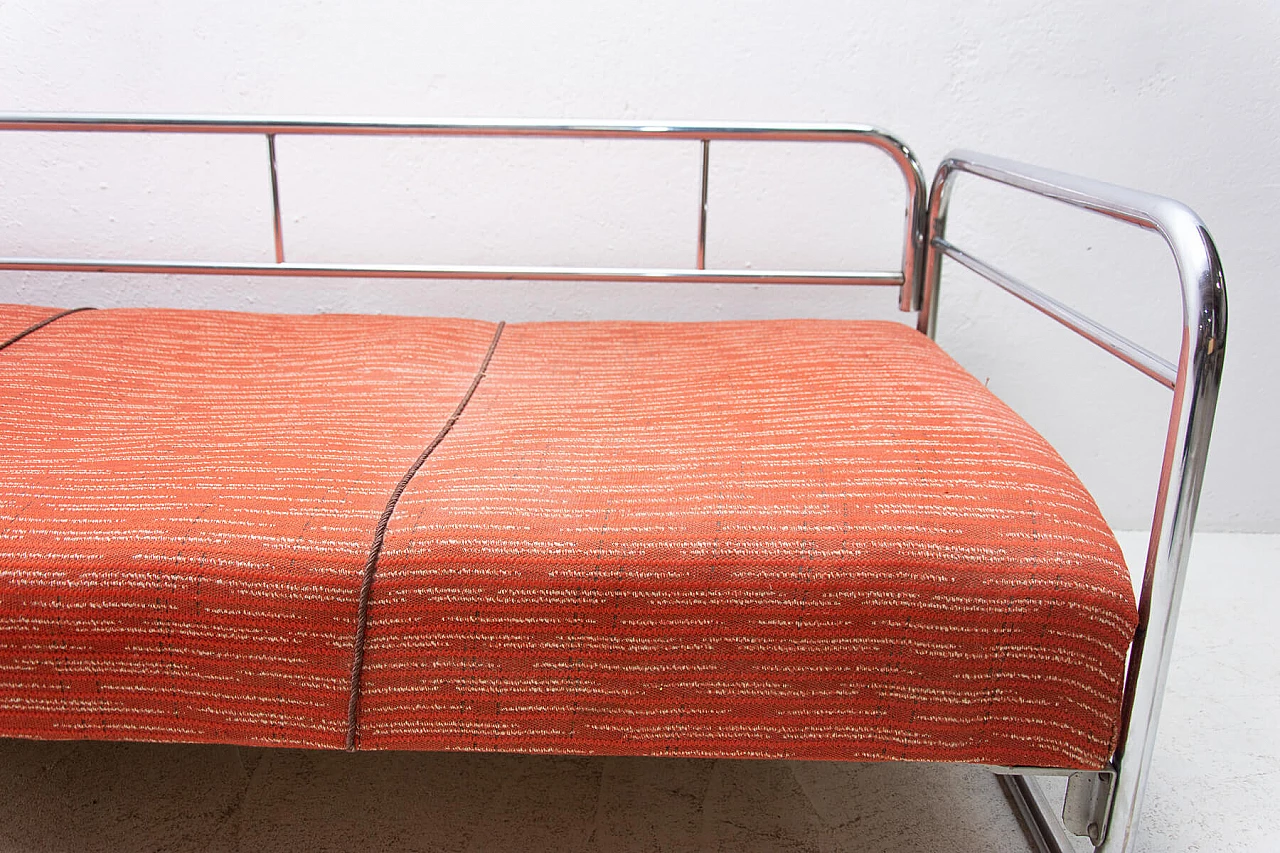 Chromed steel Bauhaus style sofa, 1930s 1396602
