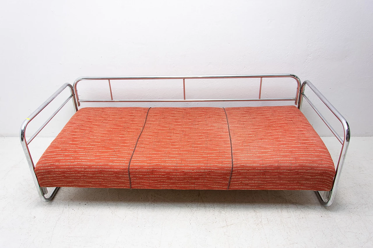 Chromed steel Bauhaus style sofa, 1930s 1396603