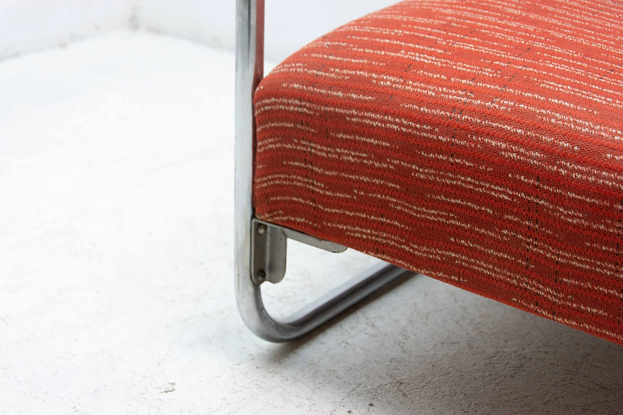 Chromed steel Bauhaus style sofa, 1930s 1396604