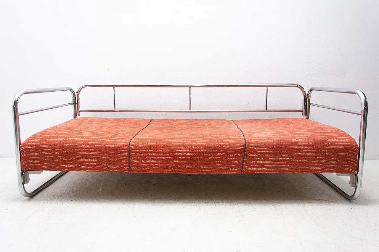 Chromed steel Bauhaus style sofa, 1930s 1396605