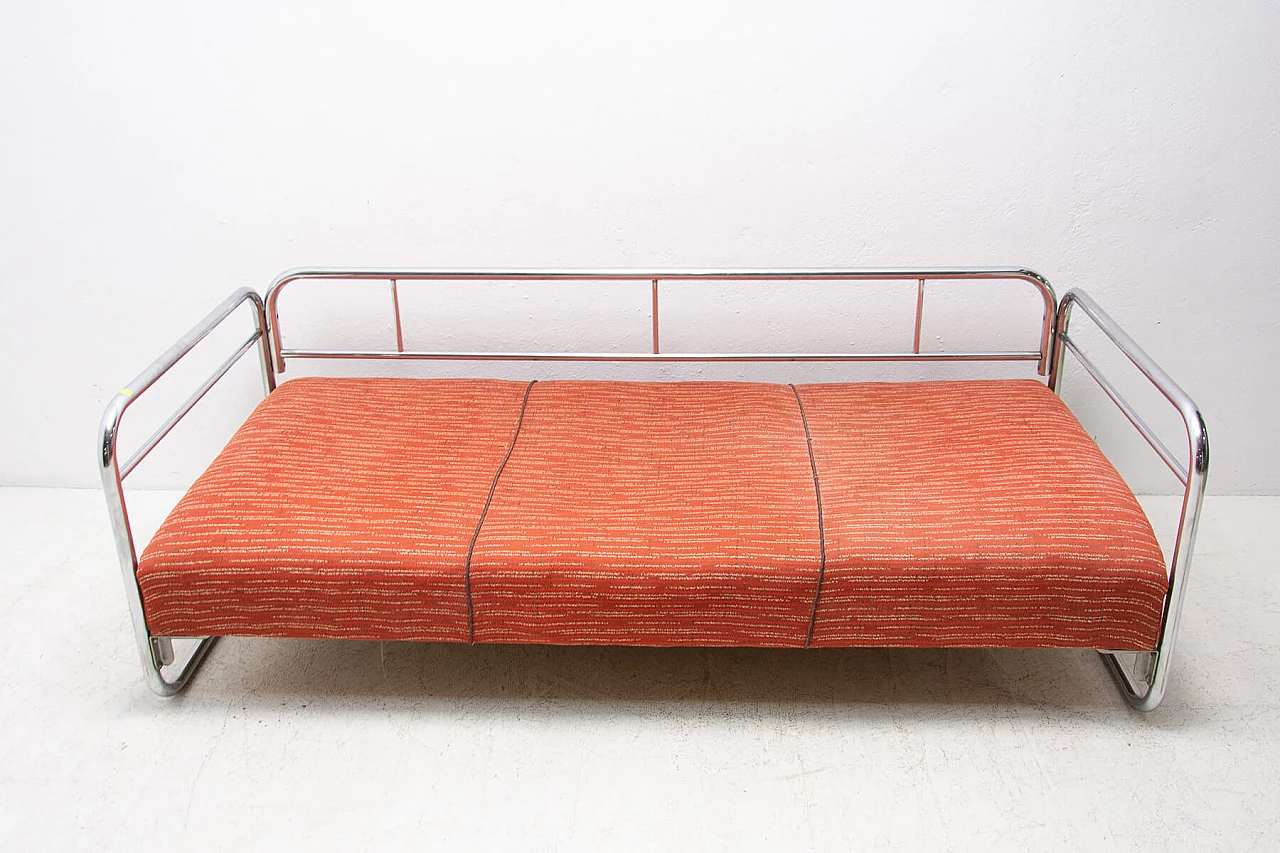 Chromed steel Bauhaus style sofa, 1930s 1396606