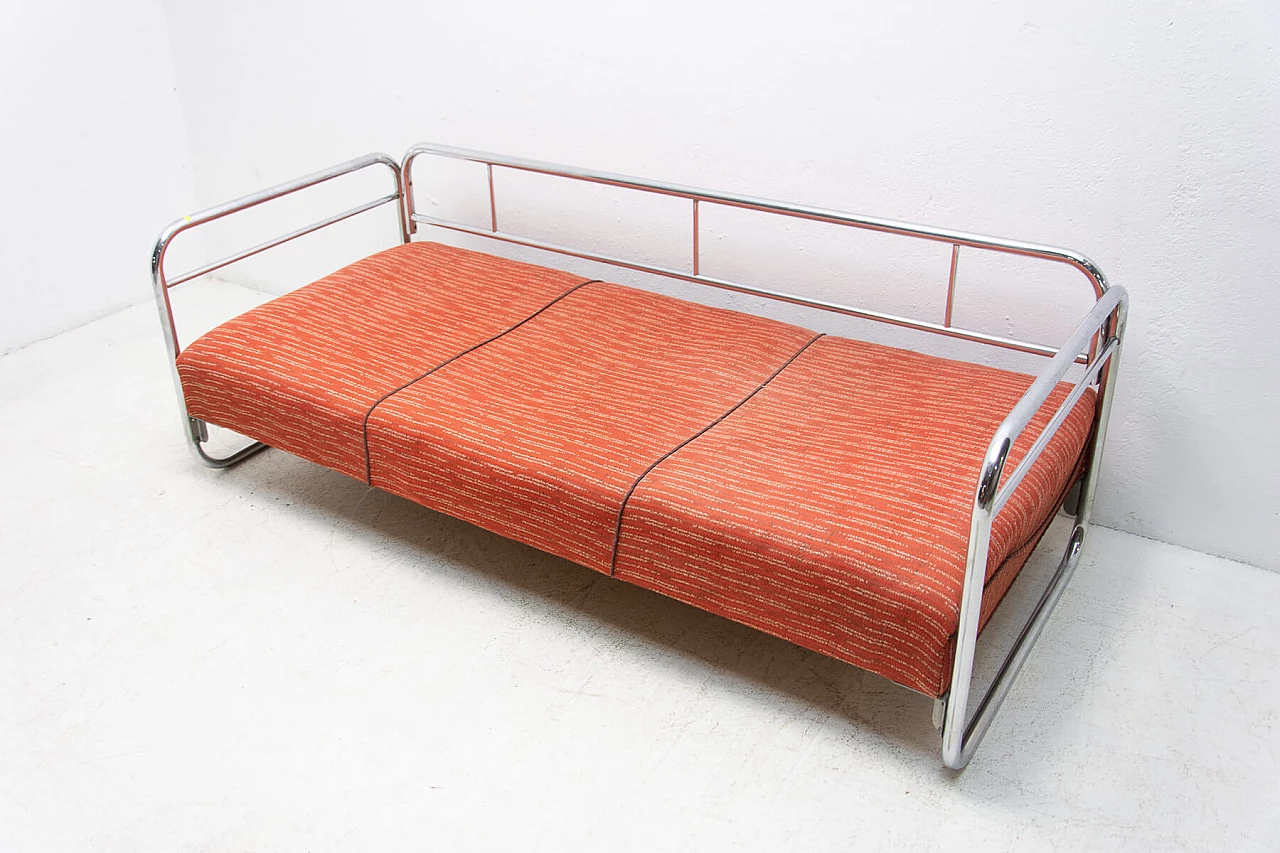Chromed steel Bauhaus style sofa, 1930s 1396607