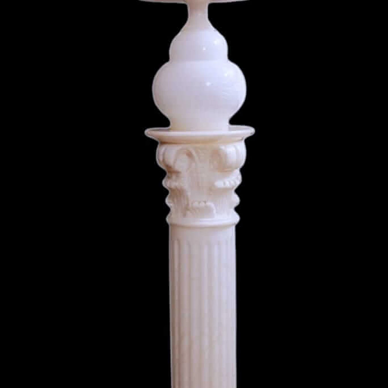 Alabaster floor lamp with column, 1980s 1396944