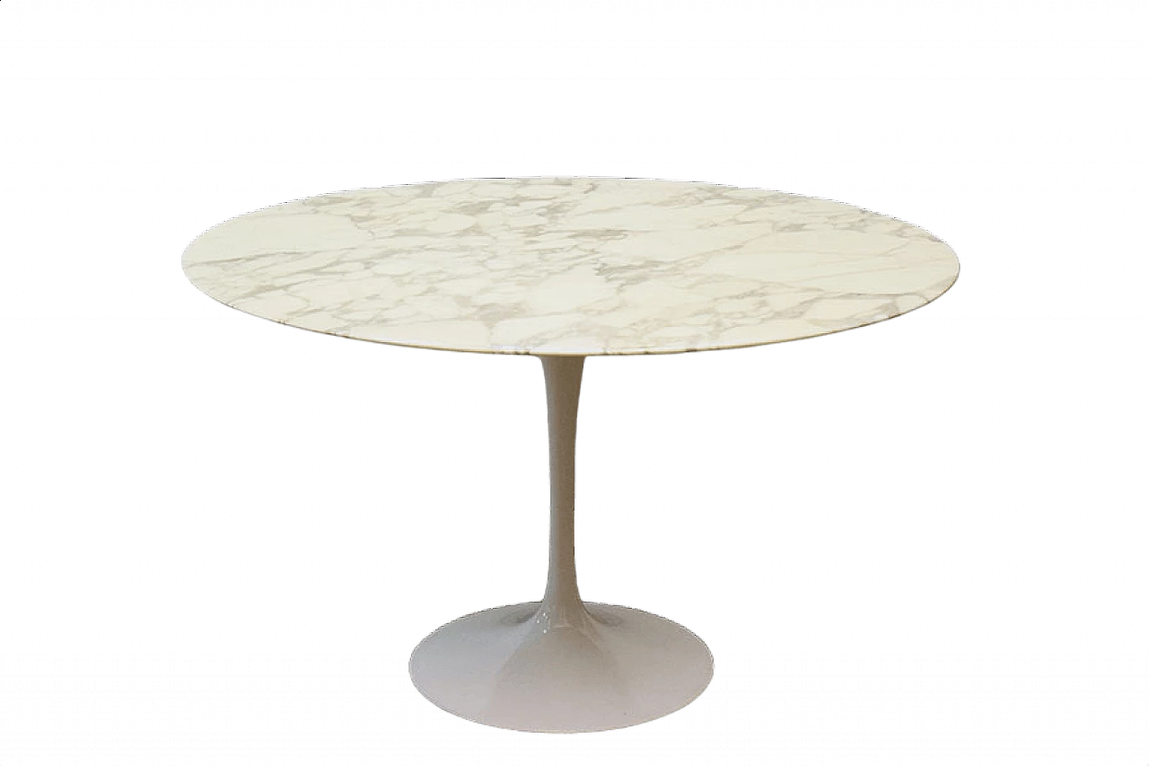 Tavolo tondo in marmo Tulip di Eero Saarinen per Knoll, anni '60 1397014