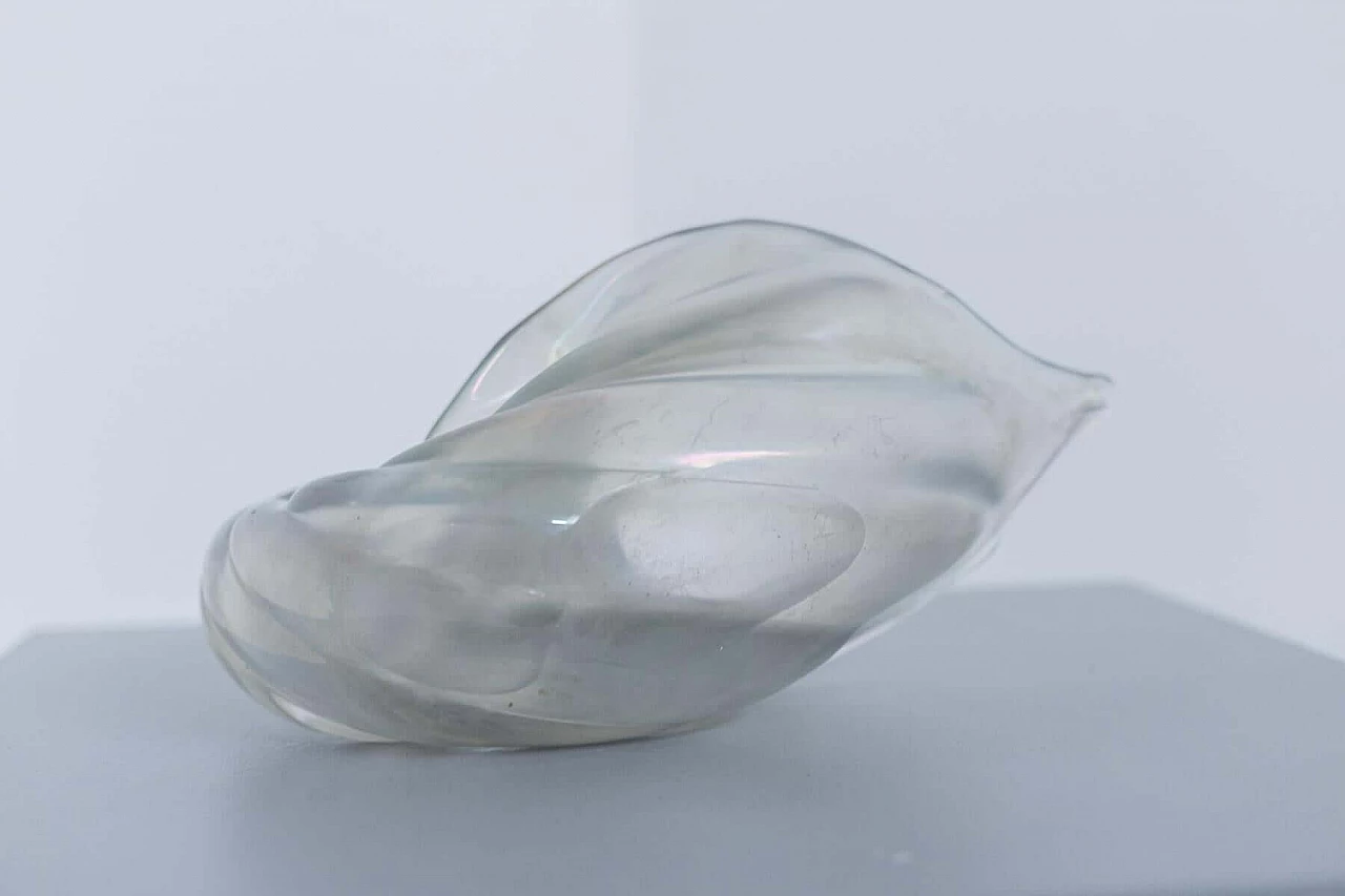 Iridescent Murano glass cornucopia by Ercole Barovier, 1930s 1397614