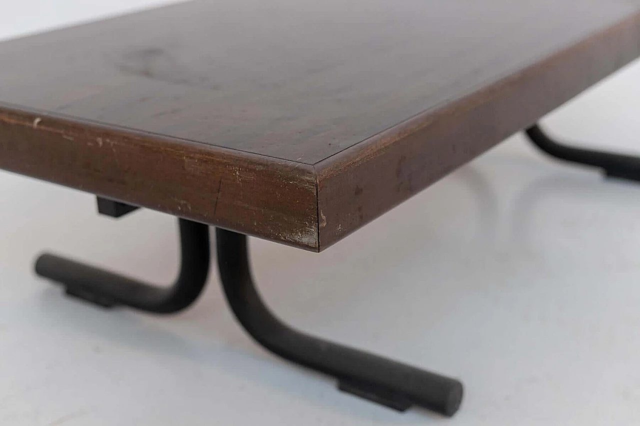 Tavolino in legno di Osvaldo Borsani per Tecno, anni '60 1397734