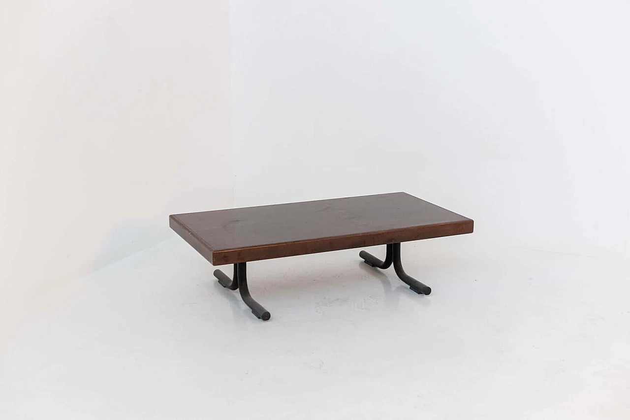 Tavolino in legno di Osvaldo Borsani per Tecno, anni '60 1397736