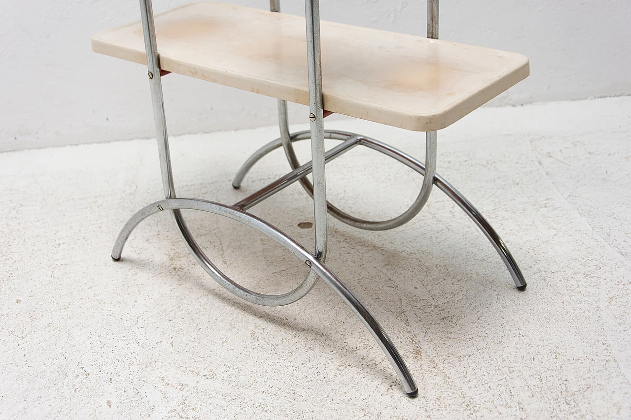 Portafiori Bauhaus in tubolare d'acciaio, anni '30 1397746