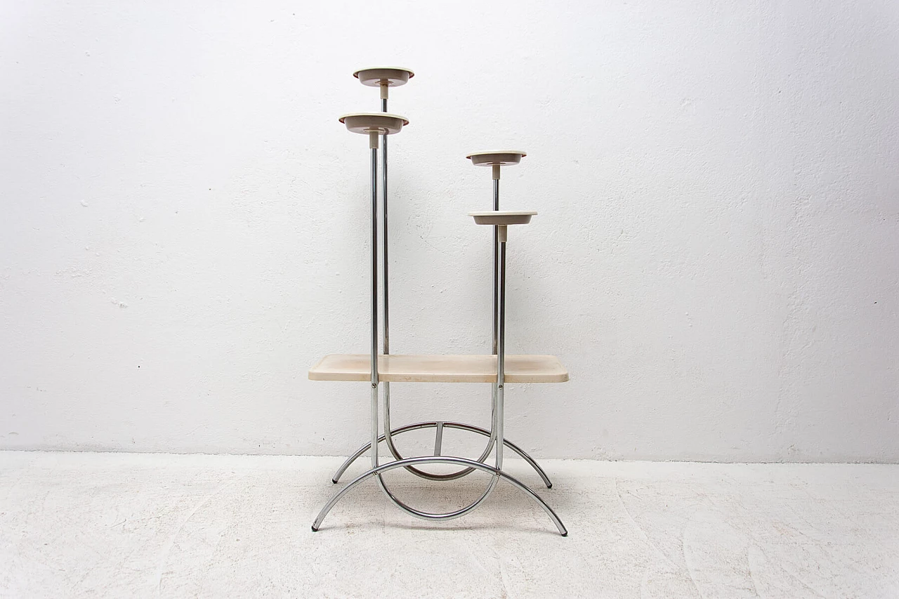 Portafiori Bauhaus in tubolare d'acciaio, anni '30 1397748