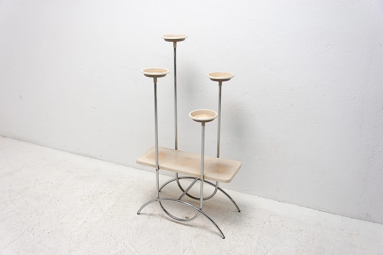 Portafiori Bauhaus in tubolare d'acciaio, anni '30 1397750