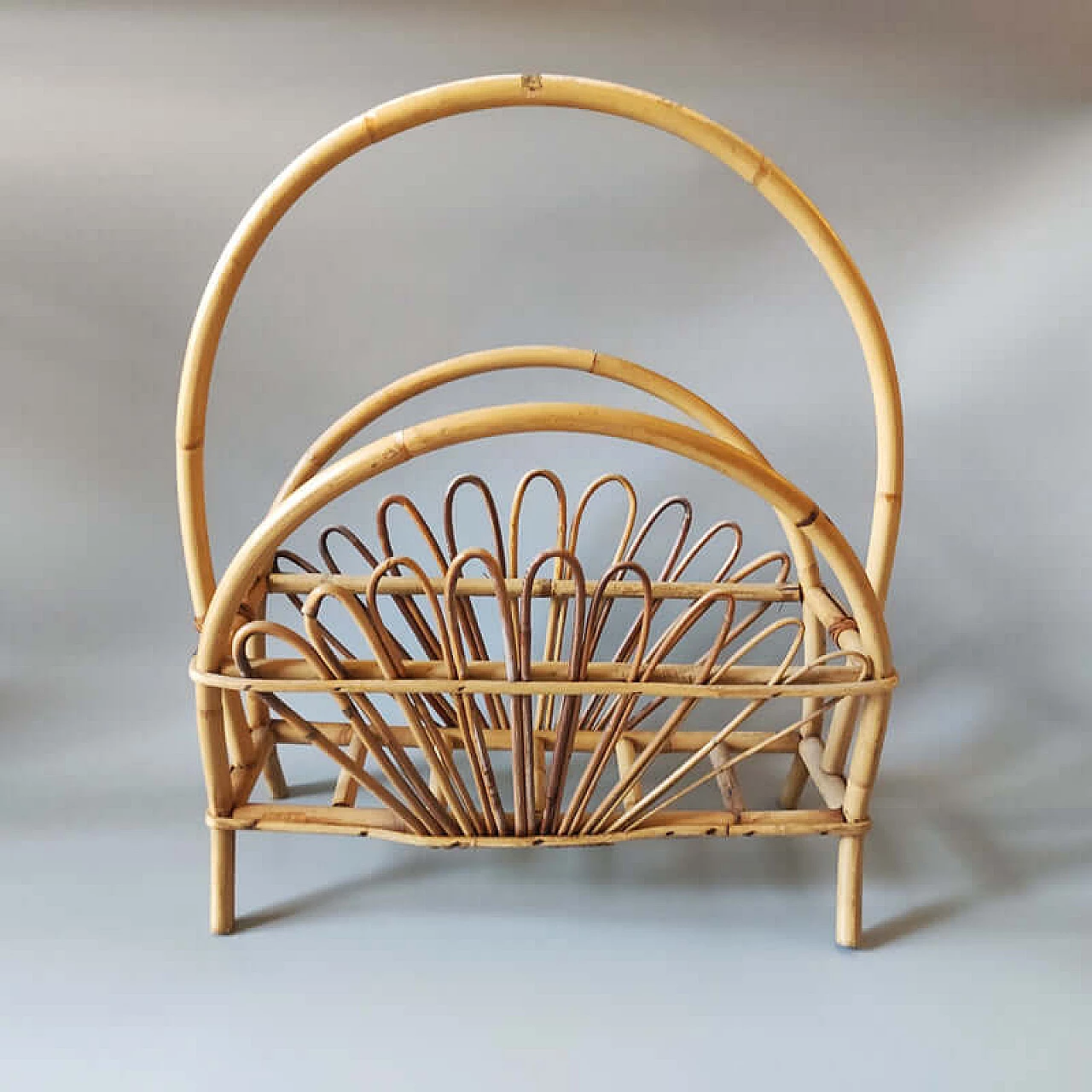Magazine rack in bamboo by Franco Albini, 1960s 1397909