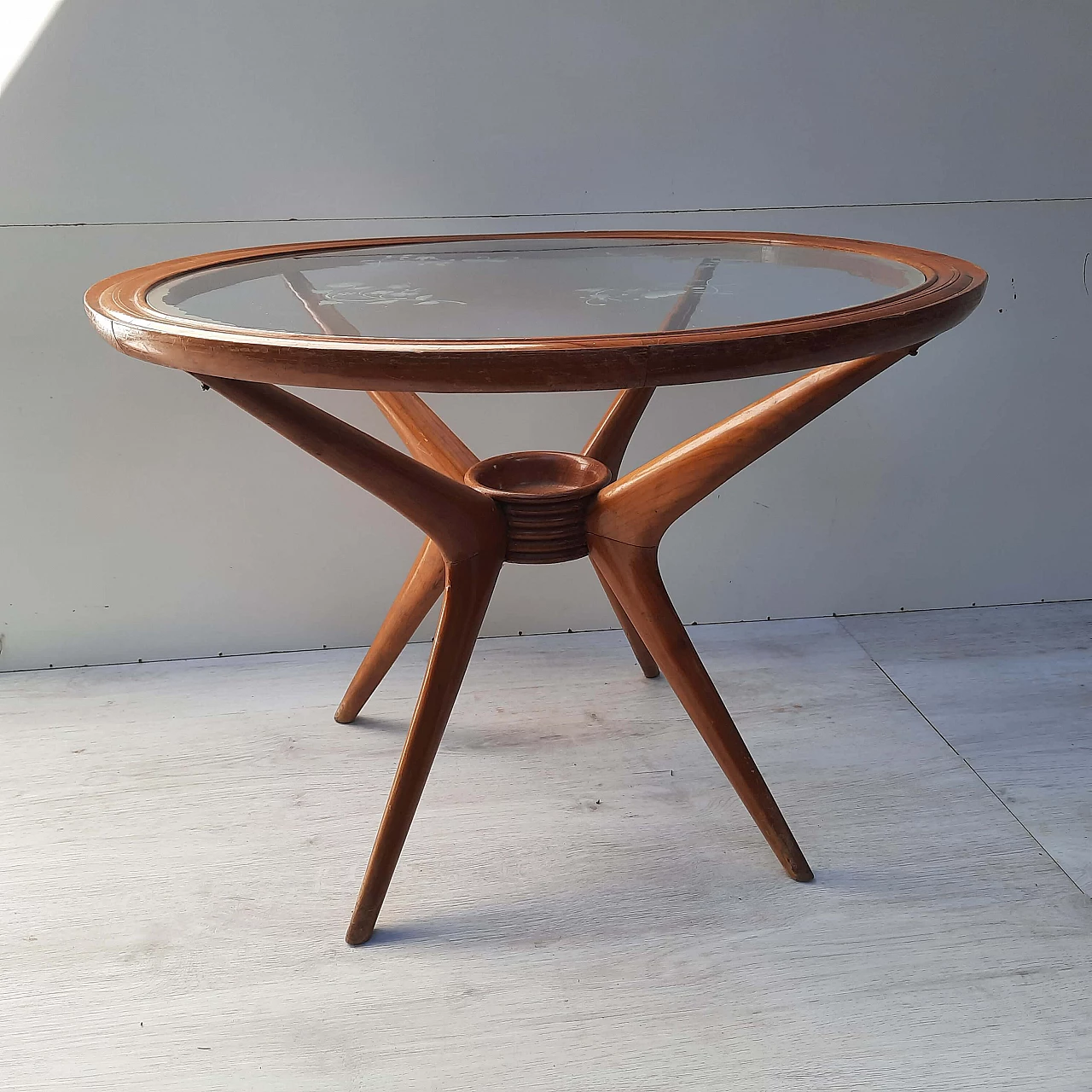 Cherry-wood coffee table by Cesare Lacca, 1950s 1397993