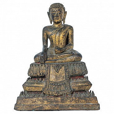 Thai Rattanakosin bronze sculpture depicting Buddha, 17th century