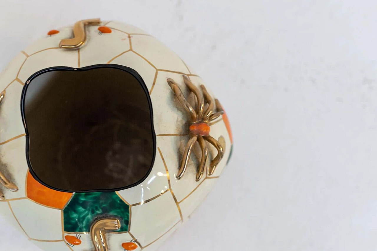 Ragno multicoloured ceramic vase n. 1172 Pucci, 1950s 1399286