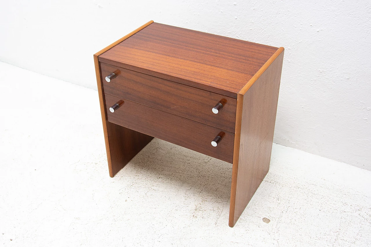 Pair of mahogany veneered bedside tables manufactured by UP Zavody, 1980s 1399350