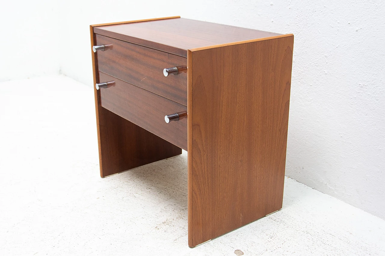Pair of mahogany veneered bedside tables manufactured by UP Zavody, 1980s 1399352