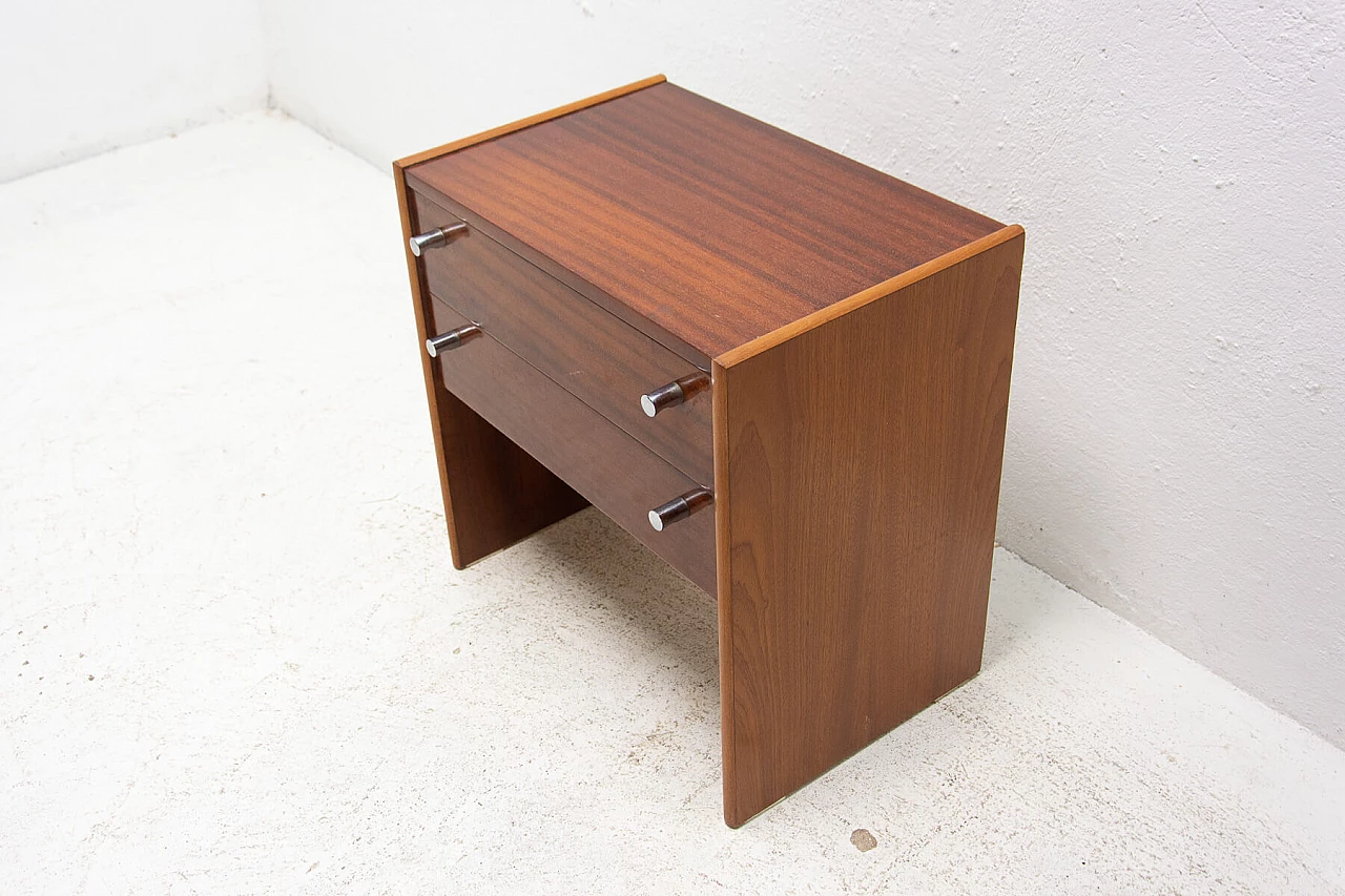 Pair of mahogany veneered bedside tables manufactured by UP Zavody, 1980s 1399353