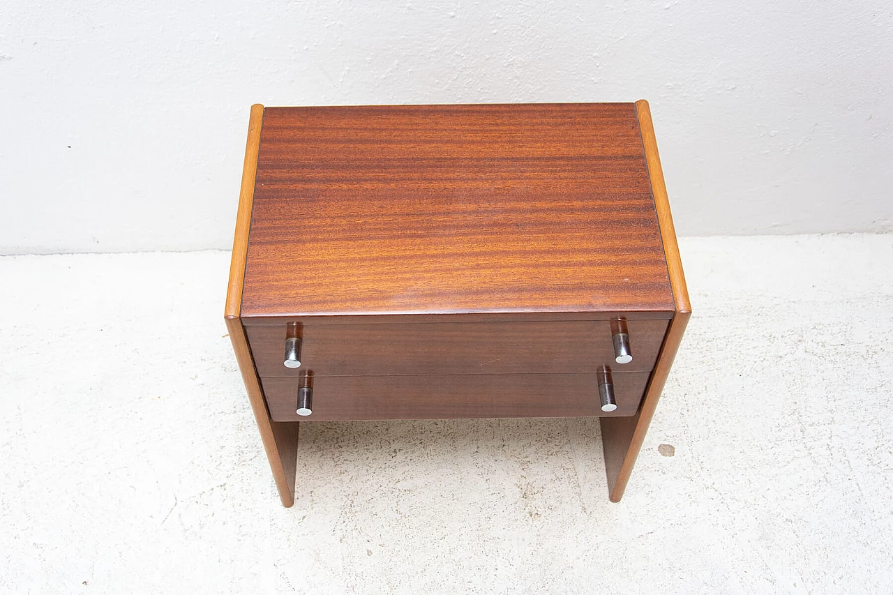 Pair of mahogany veneered bedside tables manufactured by UP Zavody, 1980s 1399355