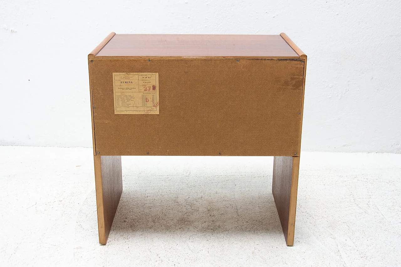 Pair of mahogany veneered bedside tables manufactured by UP Zavody, 1980s 1399359