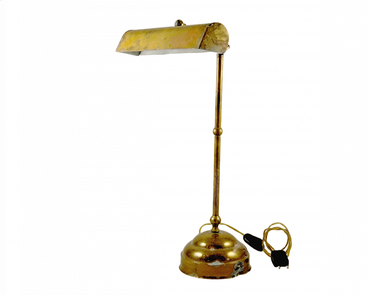Lampada da tavolo in ottone, anni '40 1399398