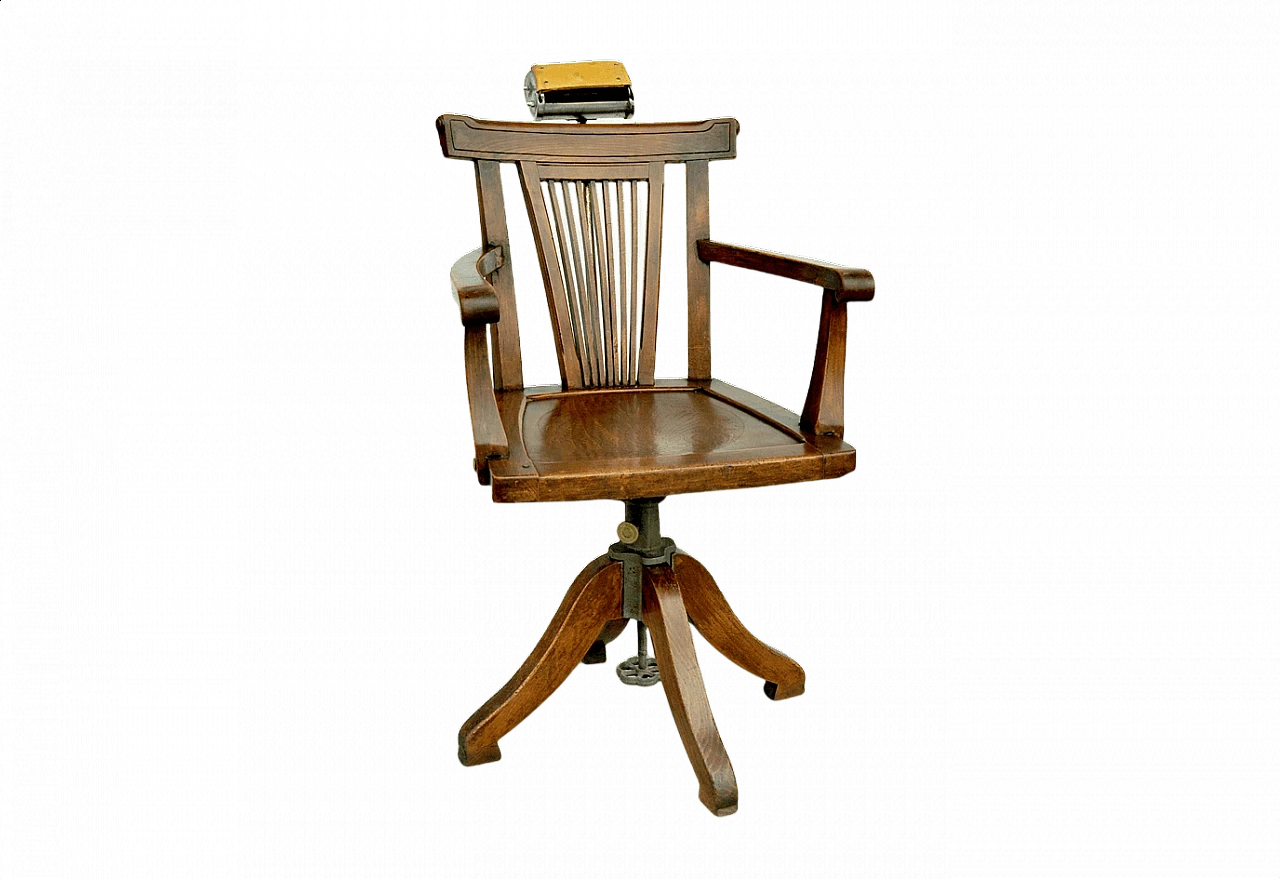 Swivel barber's chair with headrest, 1930s 1399399