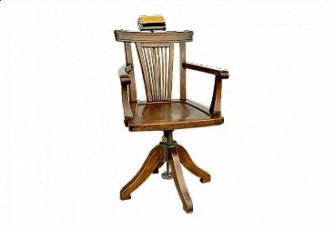 Swivel barber's chair with headrest, 1930s