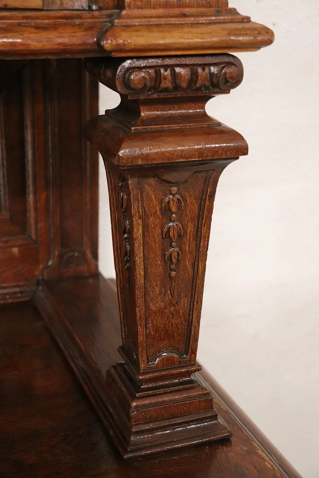 Carved solid oak sideboard, 19th century 1399484