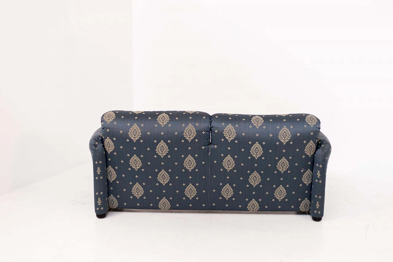 Maralunga blue fabric sofa by Magistretti for Cassina, 1970s 1400278