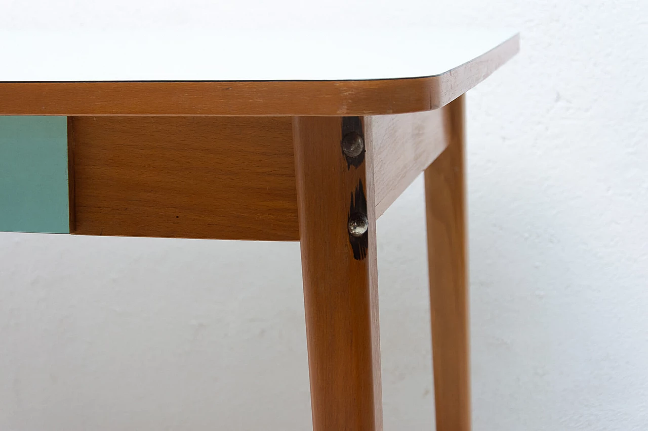 Formica and wood table, 1960s 1400329