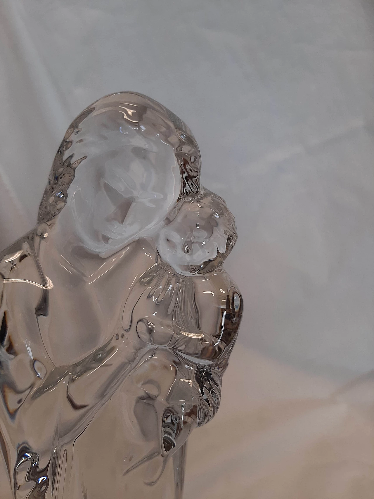 Madonna in Baccarat crystal, 80s 1400440