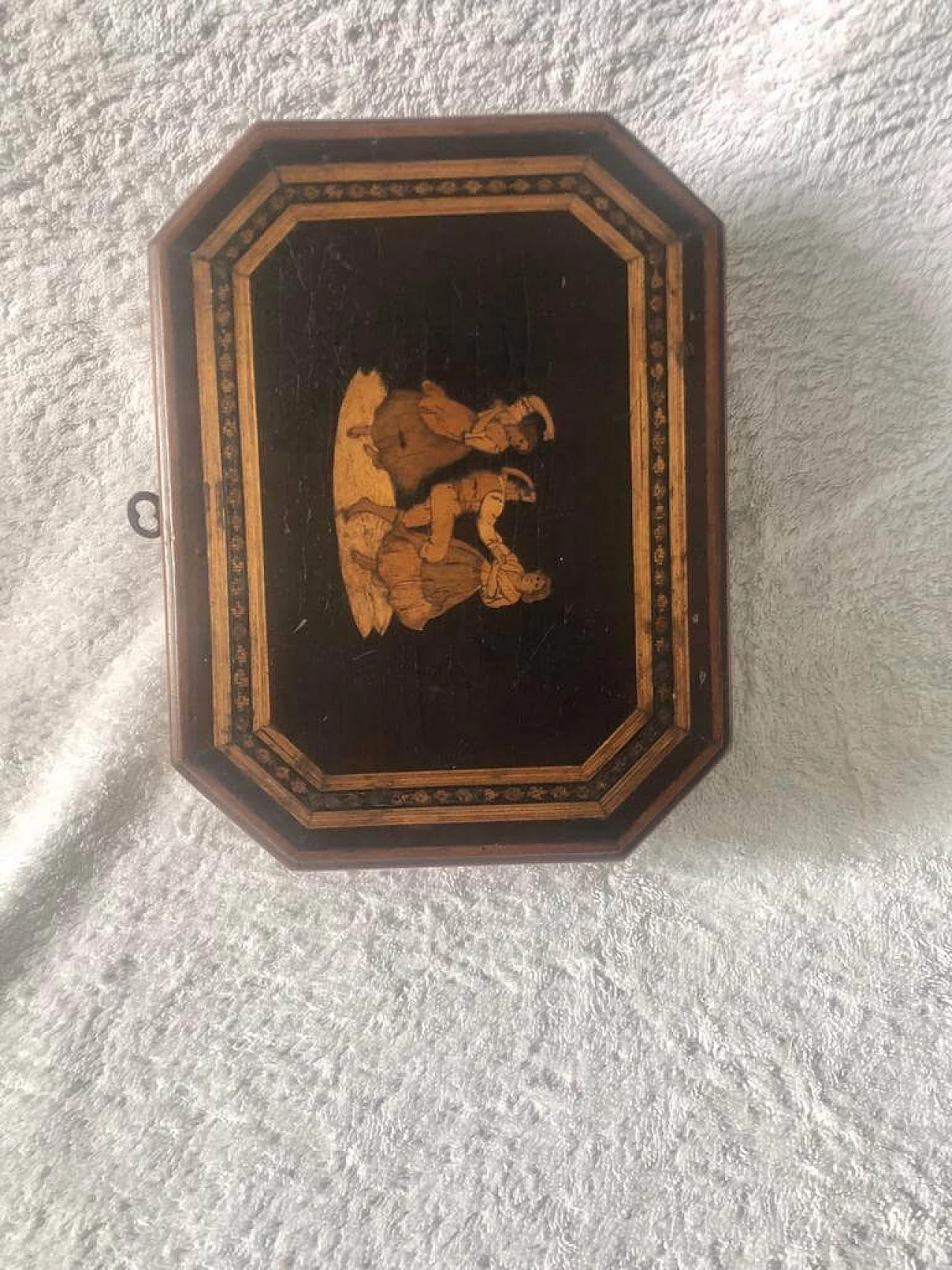 Sorrentine jewelry box in inlaid wood, 19th century 1400594