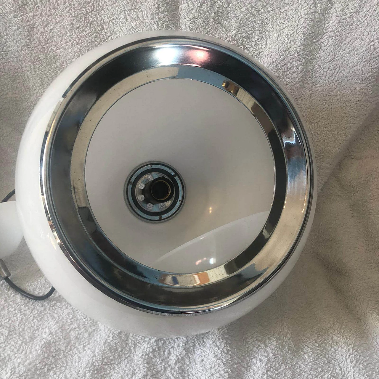 Lampada a sospensione Bud 3029 in alluminio e lucite di Luigi Massoni per Harvey Guzzini, anni '70 1400683