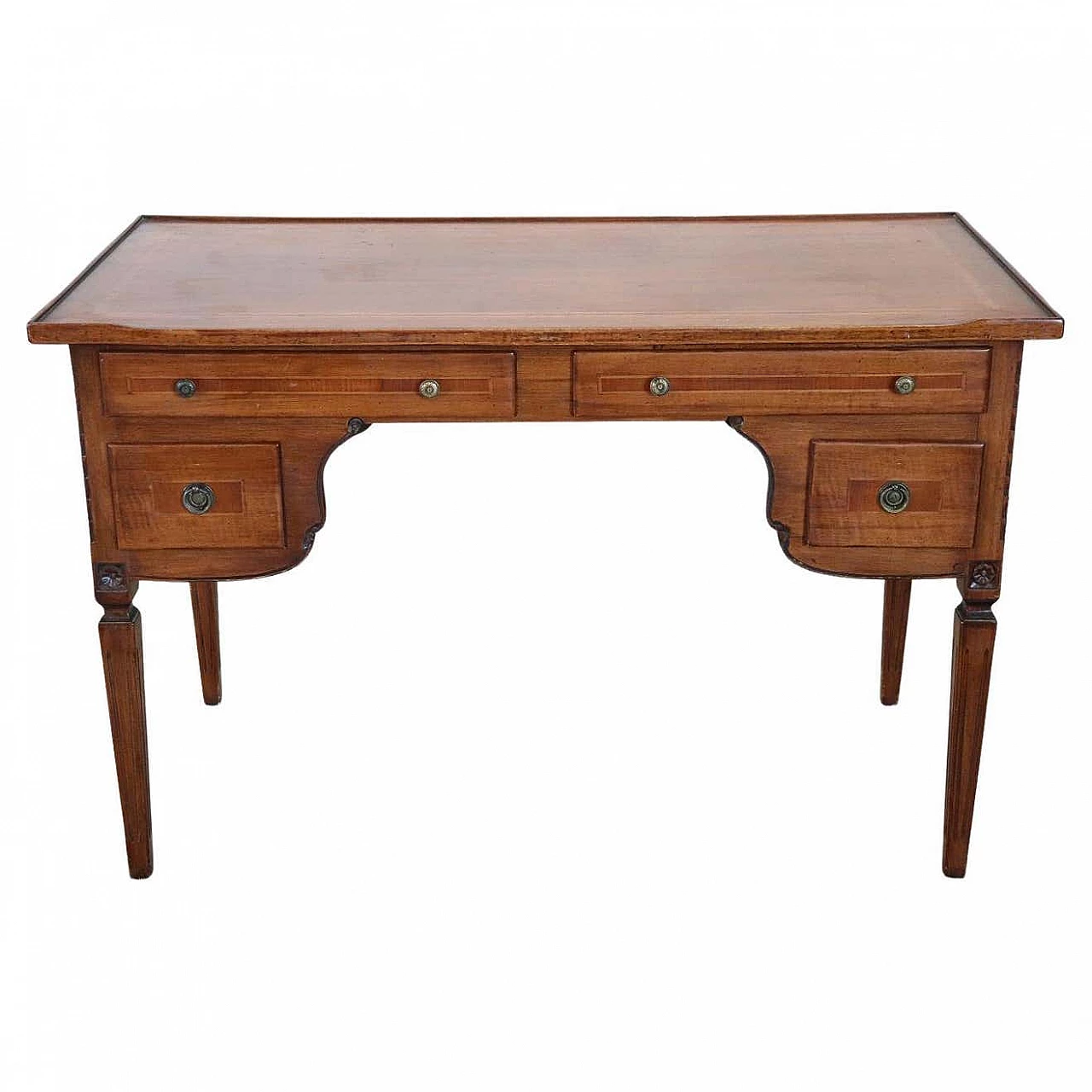 Louis XVI style writing desk in inlaid walnut, '900 1400950