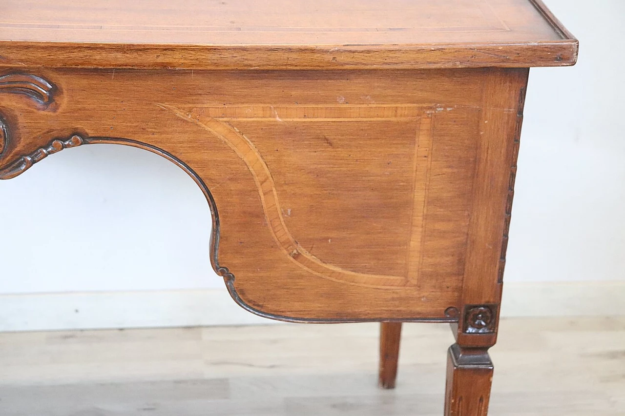 Louis XVI style writing desk in inlaid walnut, '900 1400957